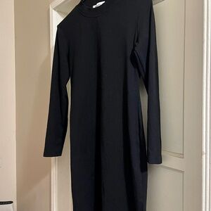 Black Long Sleeve Maternity Dress